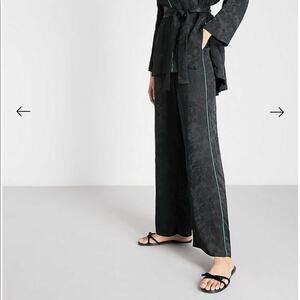 Maje Pasito Black Pants floral pants size 2 NWT